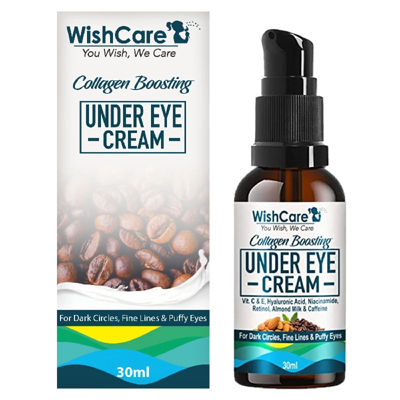 WishCare Collagen Boosting Under Eye Cream For Dark Circle, Puffy Eyes & Wrinkles - Coffee & Almond, 30 ml-1.webp